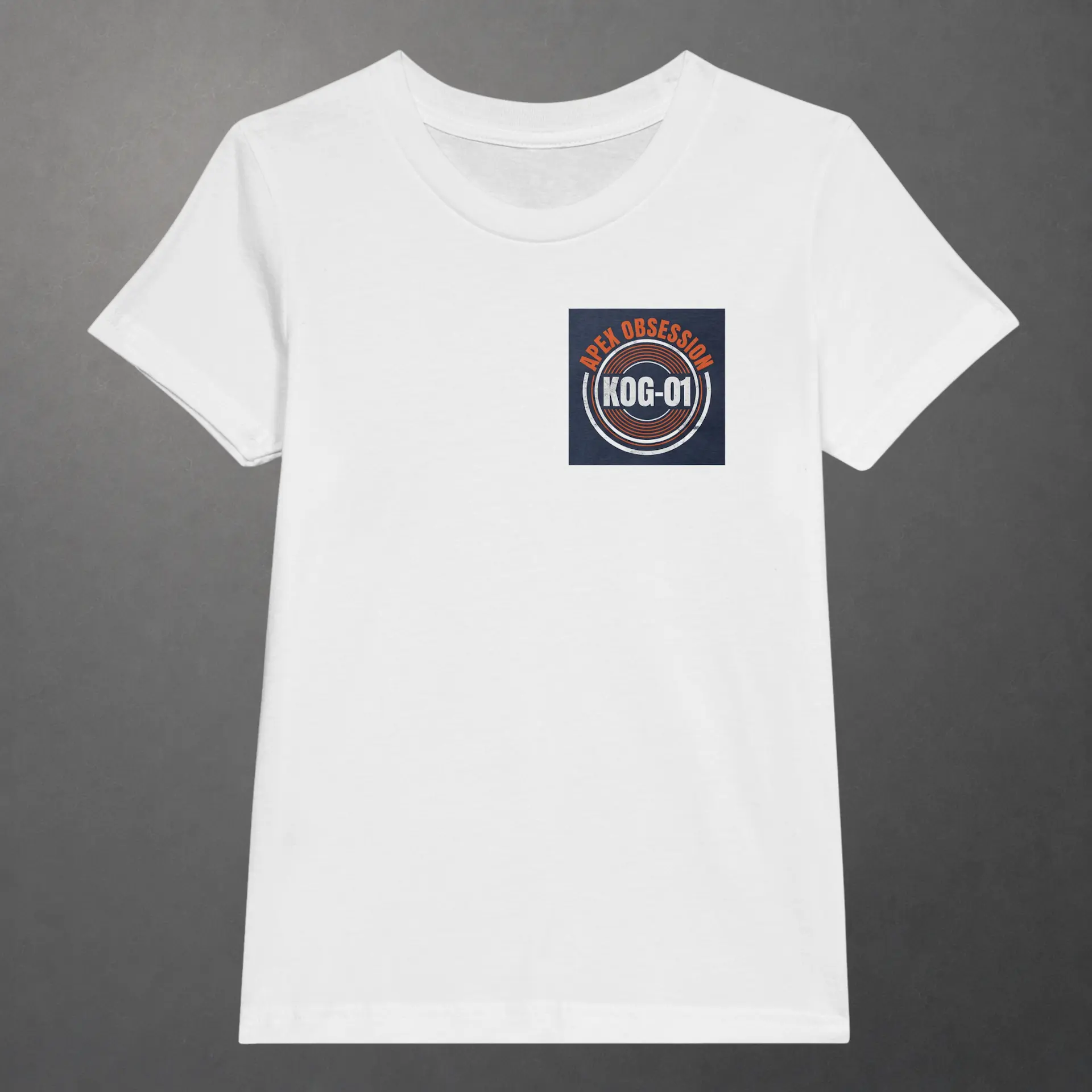 T-shirt karting Apex Obsession Apex Chronicles enfant blanc – vue de face