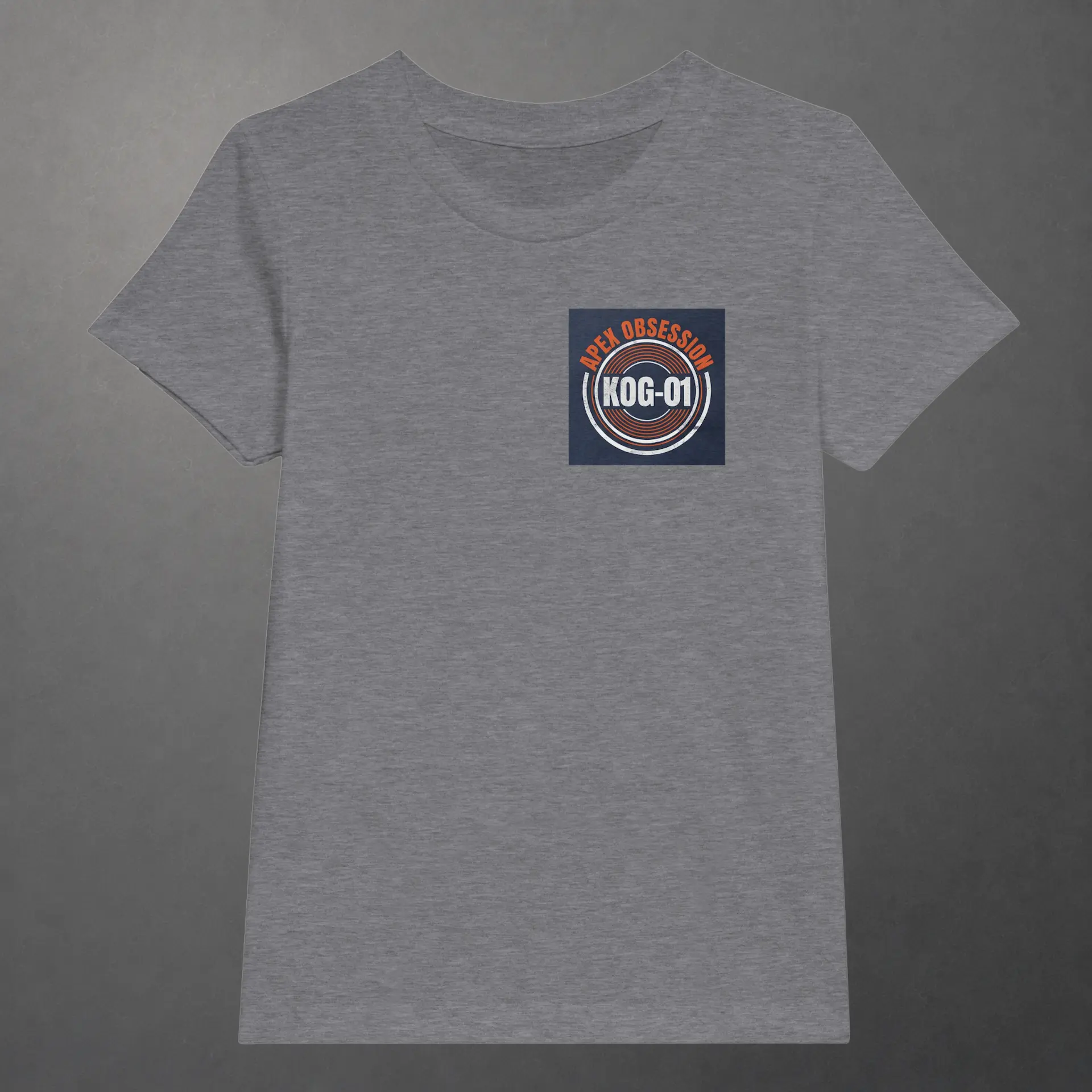 T-shirt karting Apex Obsession Apex Chronicles enfant gris foncé – vue de face