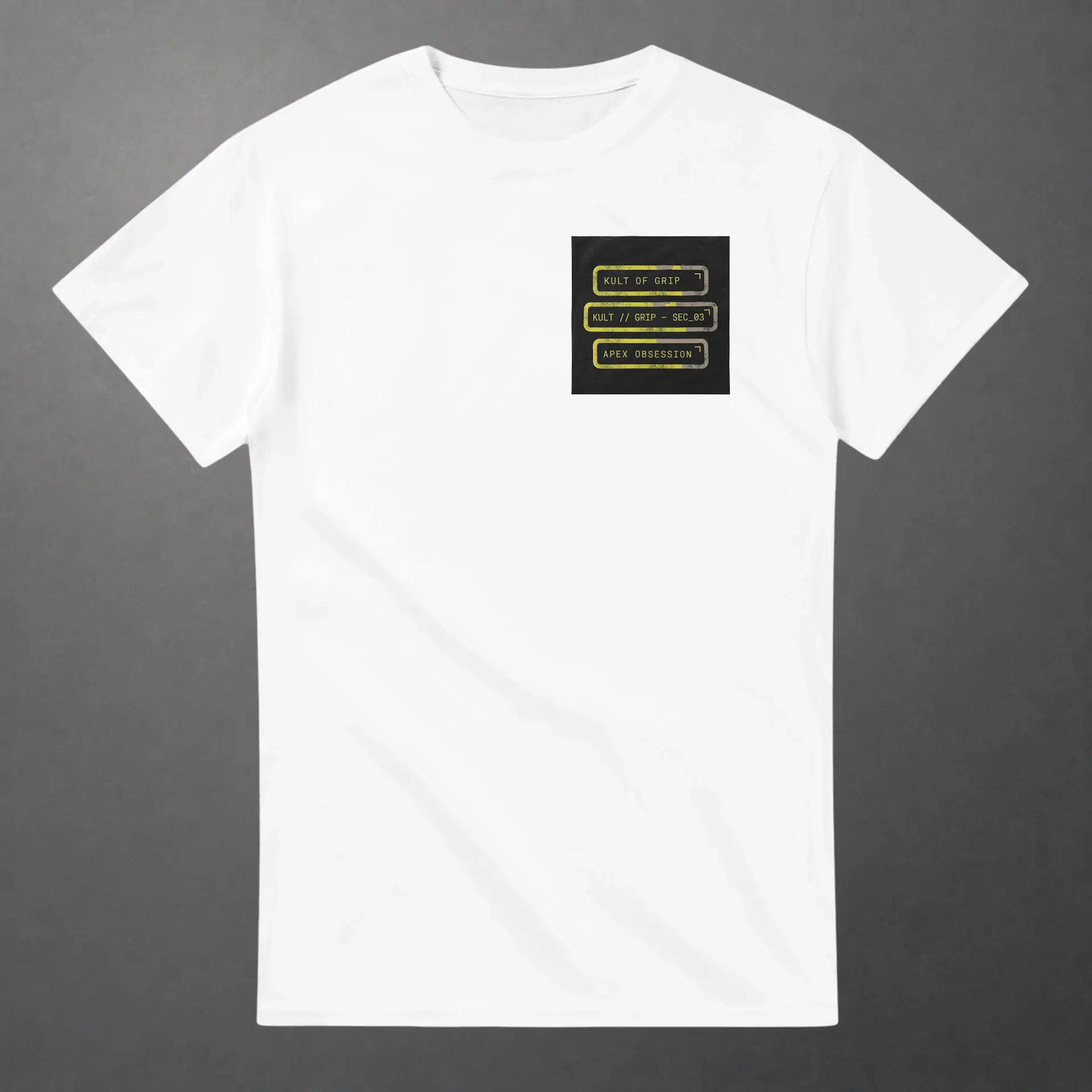 T-shirt karting Telemetry Corner Manifesto blanc – vue de face