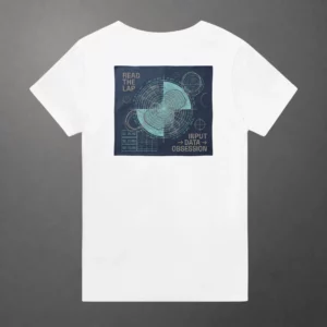T-shirt karting Telemetry Delta Loop adulte blanc – vue de dos