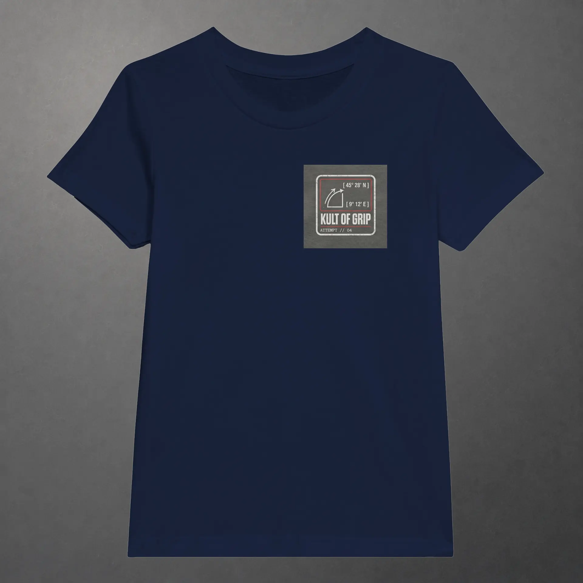 T-shirt karting Apex Obsession Geometry of Hesitation enfant bleu marine – vue de face