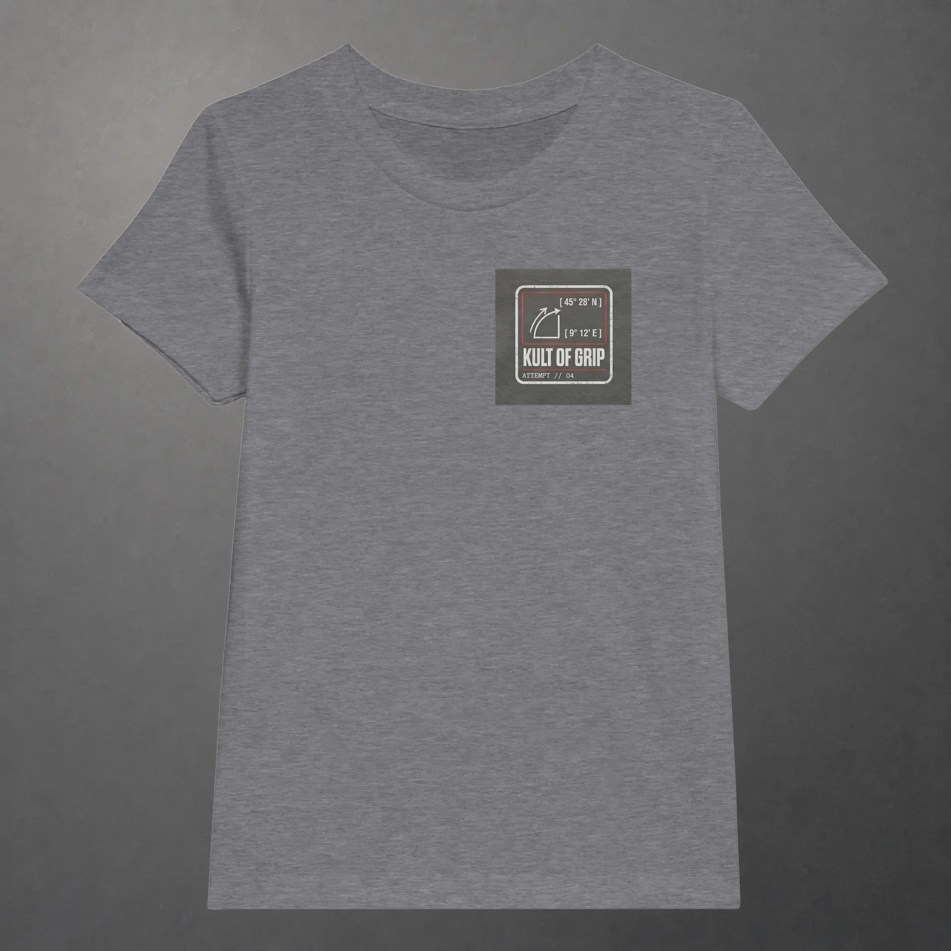 T-shirt karting Apex Obsession Geometry of Hesitation enfant gris foncé – vue de face