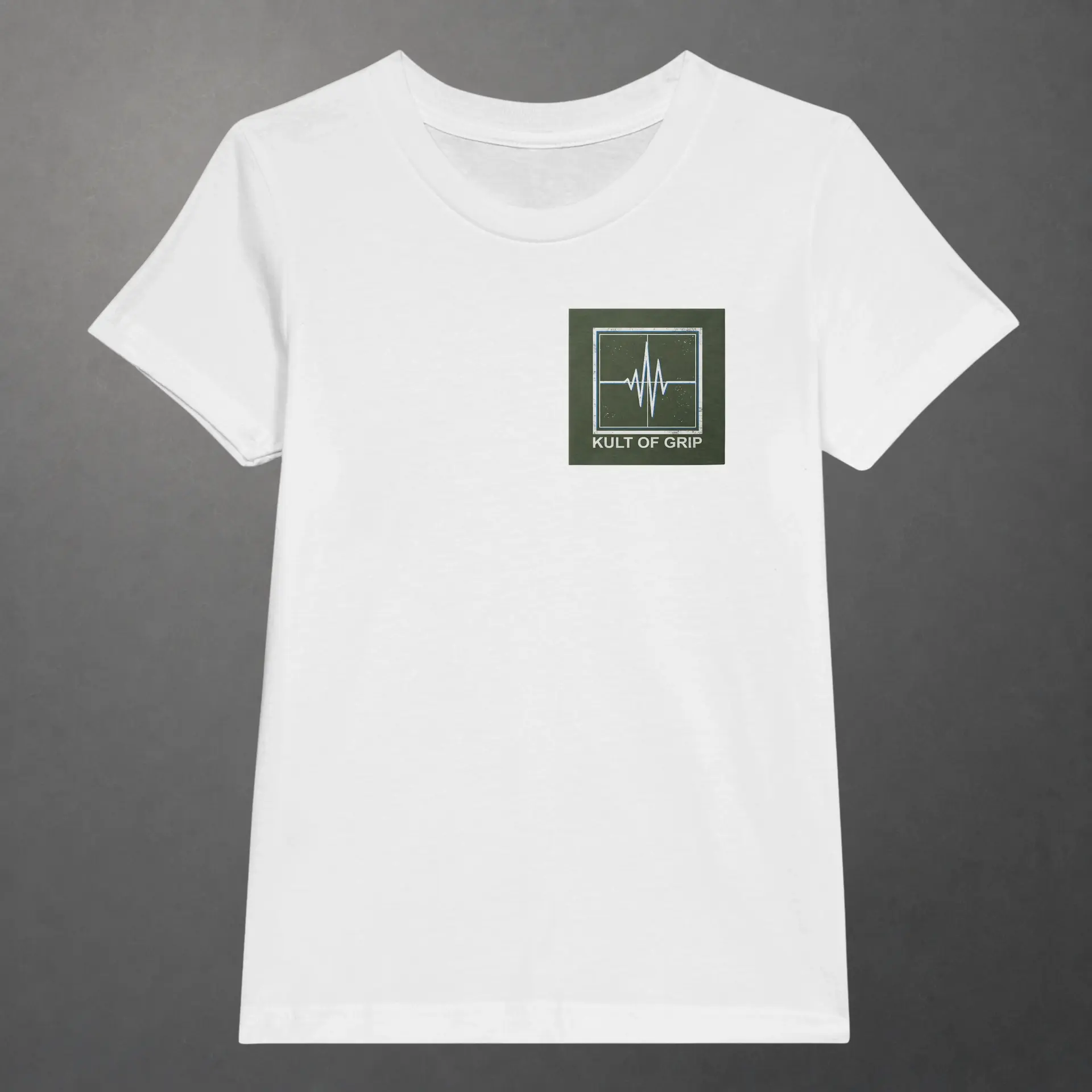 T-shirt karting Telemetry Trace and Signal Diagnostic enfant blanc – vue de face